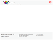 Tablet Screenshot of institut-fuer-sehtraining.de